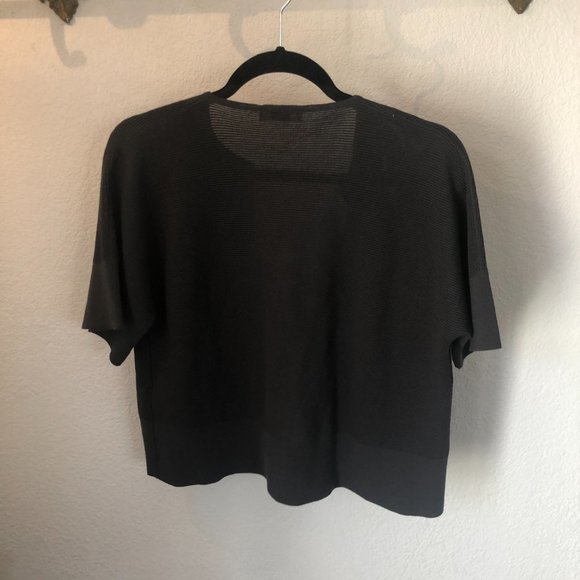 RTW Charleston Grey Short Sleeve Open Cardigan, Large - Picture 6 of 10